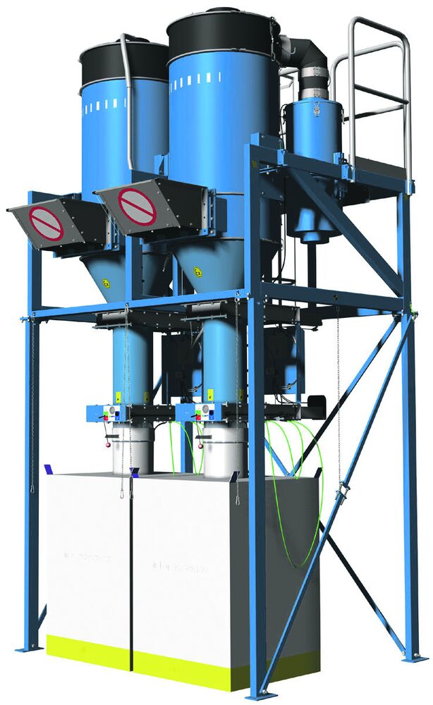 Nederman FlexFilter EX in a high-stand twin-filter configuration